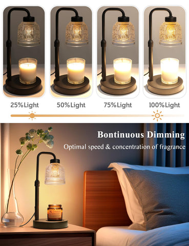 Yohonk Candle Warmer Lamp timer settings enable worry-free nighttime use.