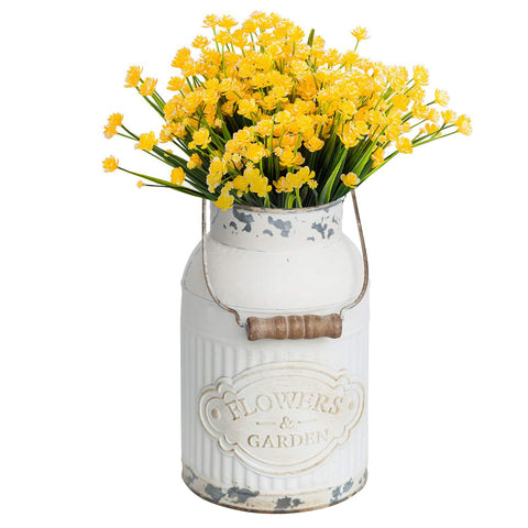 Yoillione Milk Jug Vase garden setup for DIY centerpieces.