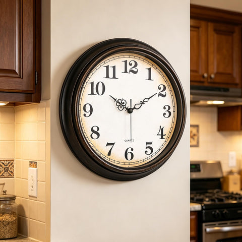 Yoiolclc non-ticking movement keeps quiet hours perfect for bedrooms.