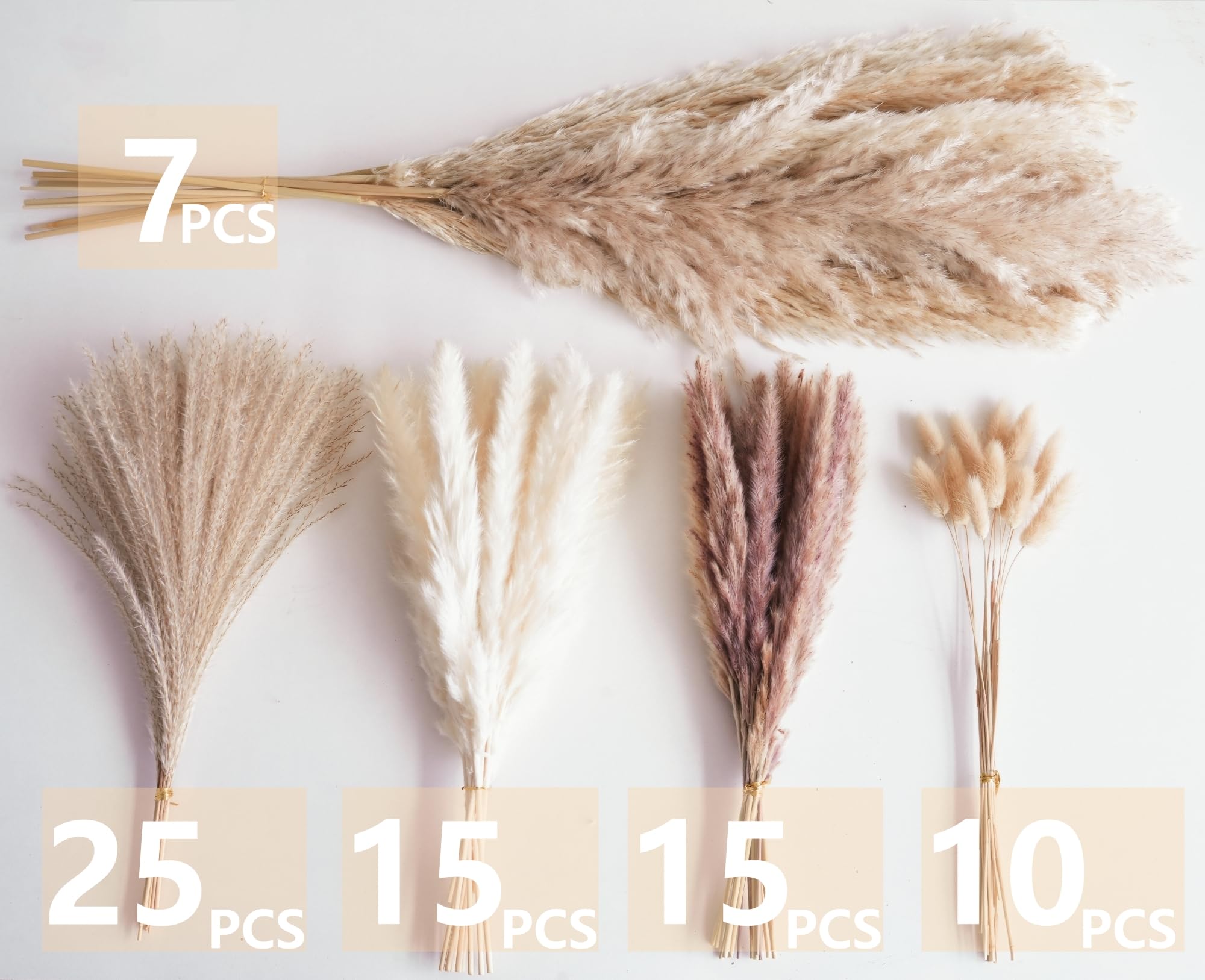 YOJOYI dried pampas grass bulk for table centerpieces or tall vases.