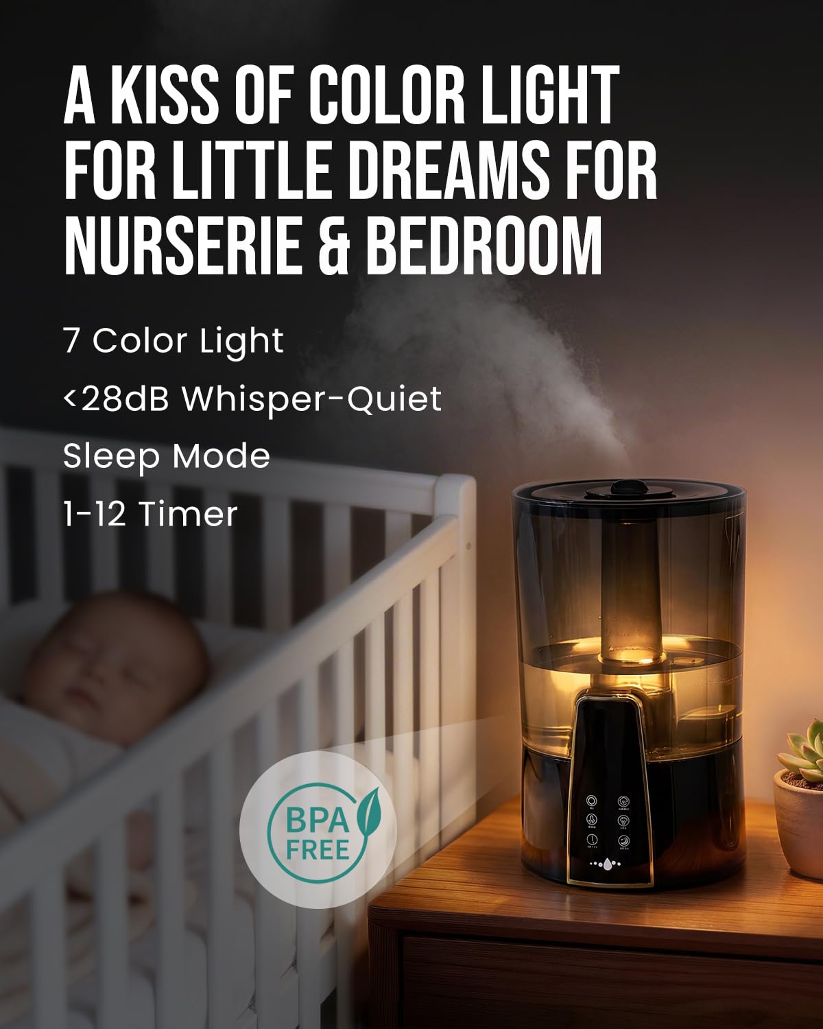 YOKEKON humidifier aroma diffuser for subtle scents.