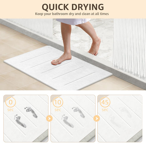 Yolife non-slip textured surface adds safer exits from bath or shower