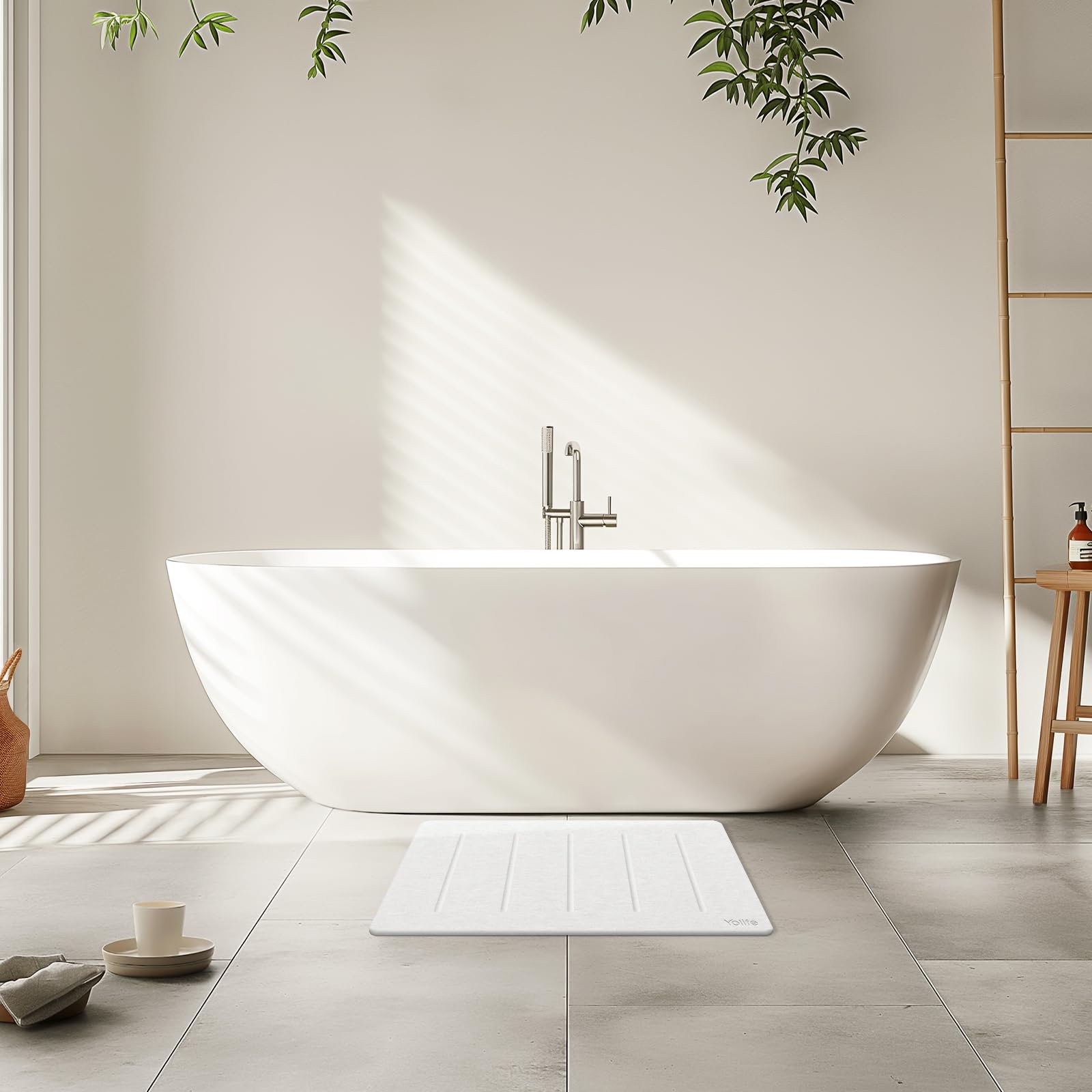 Yolife sustainable mat crafted from diatomite and recycled fibers