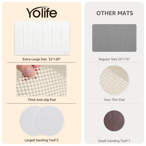 Yolife versatile stone mat serves as entrance or pet mat
