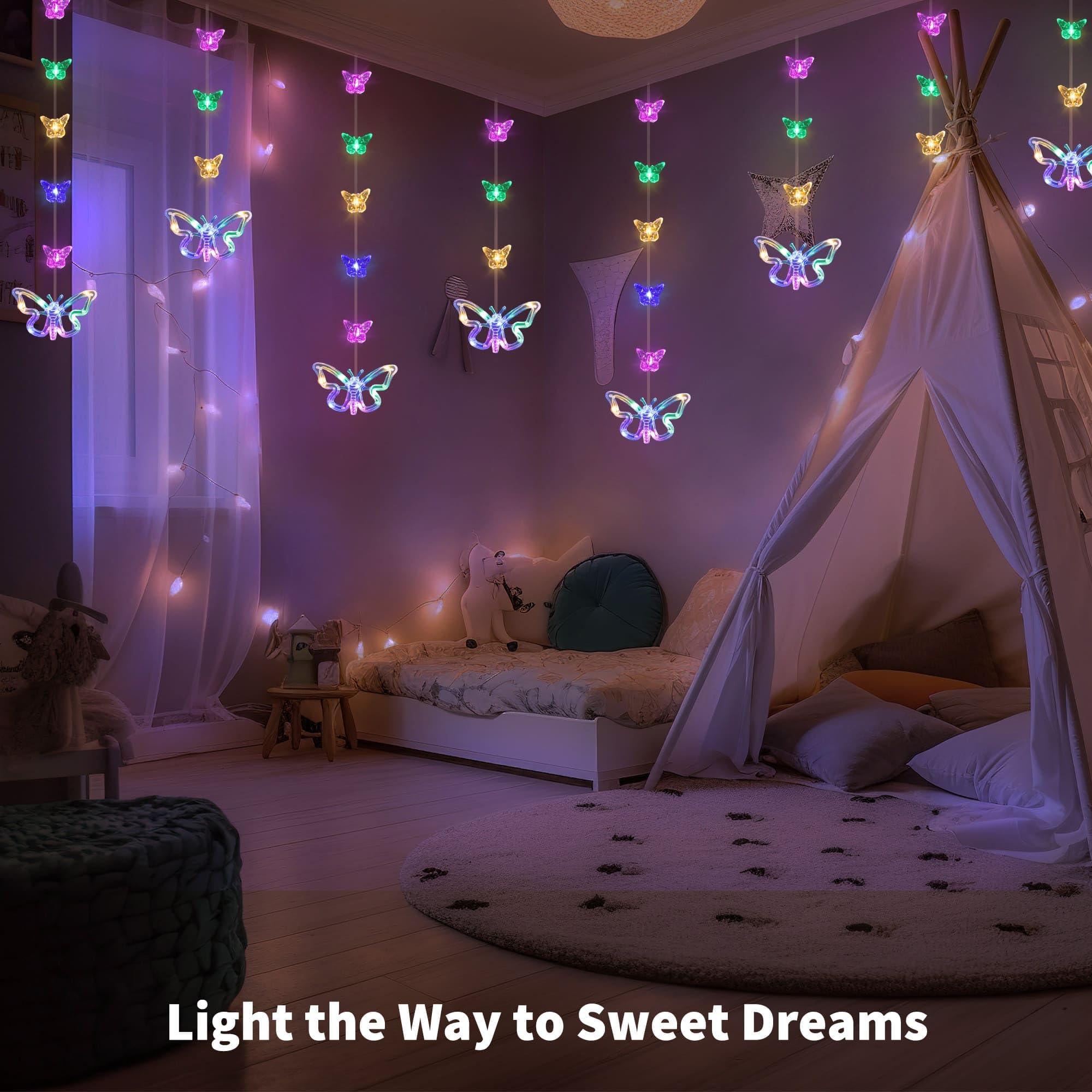 YOLIGHT USB-powered lights are safe and portable for desks, beds, and play areas.