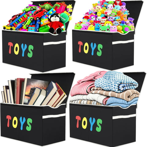 YOLOXO Extra-large interior fits plush toys, books, and clothes neatly.
