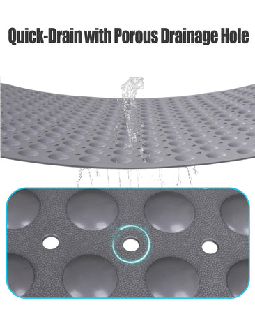 Yonala extra-large mat sized 47.2 by 31.5 inches to fit large showers.
