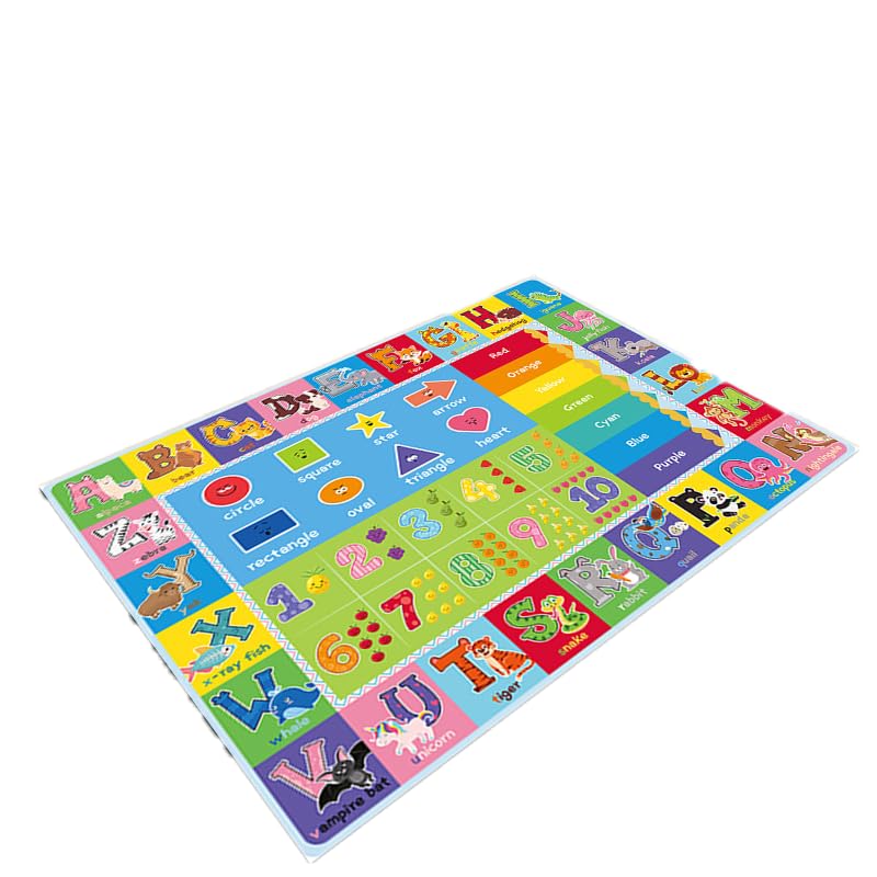Yongjoy ABC Carpet durable edge stitching for long-lasting use.