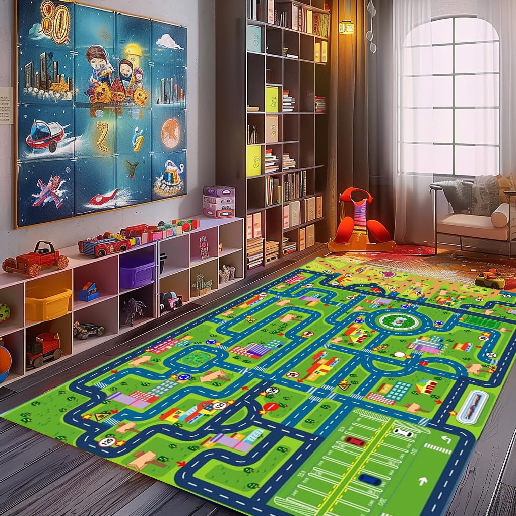 Yongjoy large city map carpet suitable for classroom or playroom