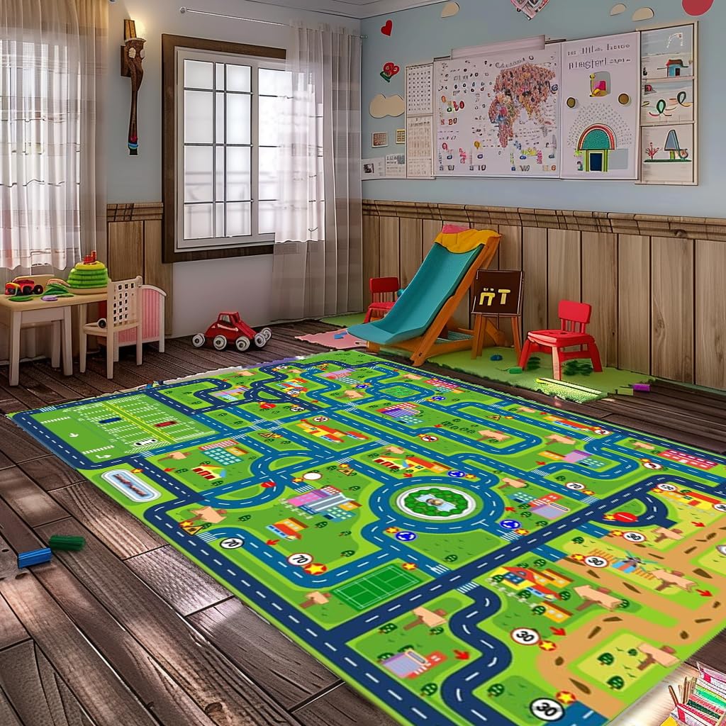 Yongjoy non-slip back rug keeps kids safe during playtime