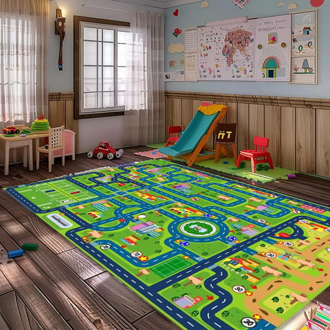 Yongjoy non-slip back rug keeps kids safe during playtime