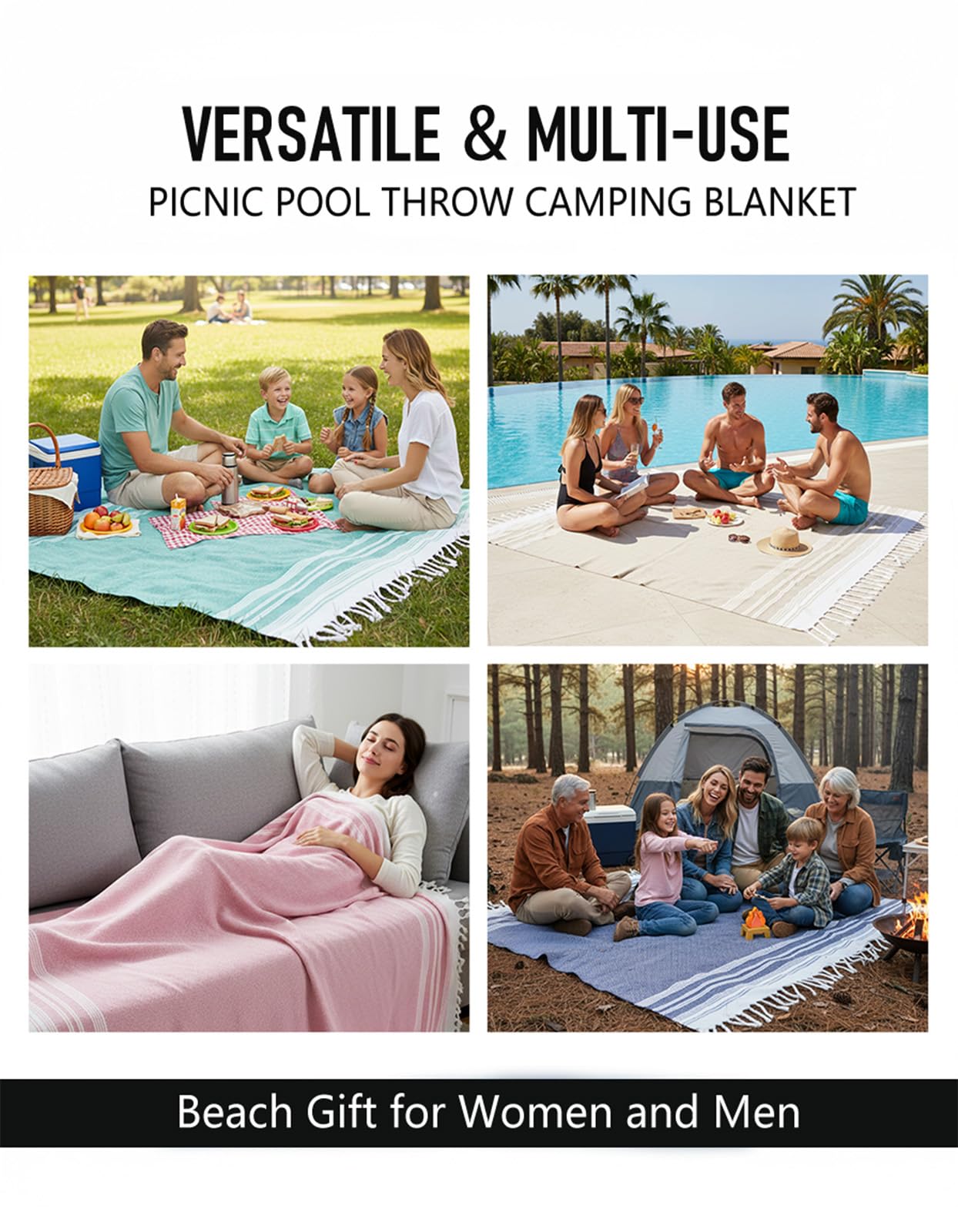 Yongoes packable giant blanket fits easily in a suitcase.