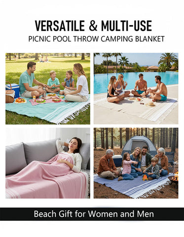 Yongoes packable giant blanket fits easily in a suitcase.