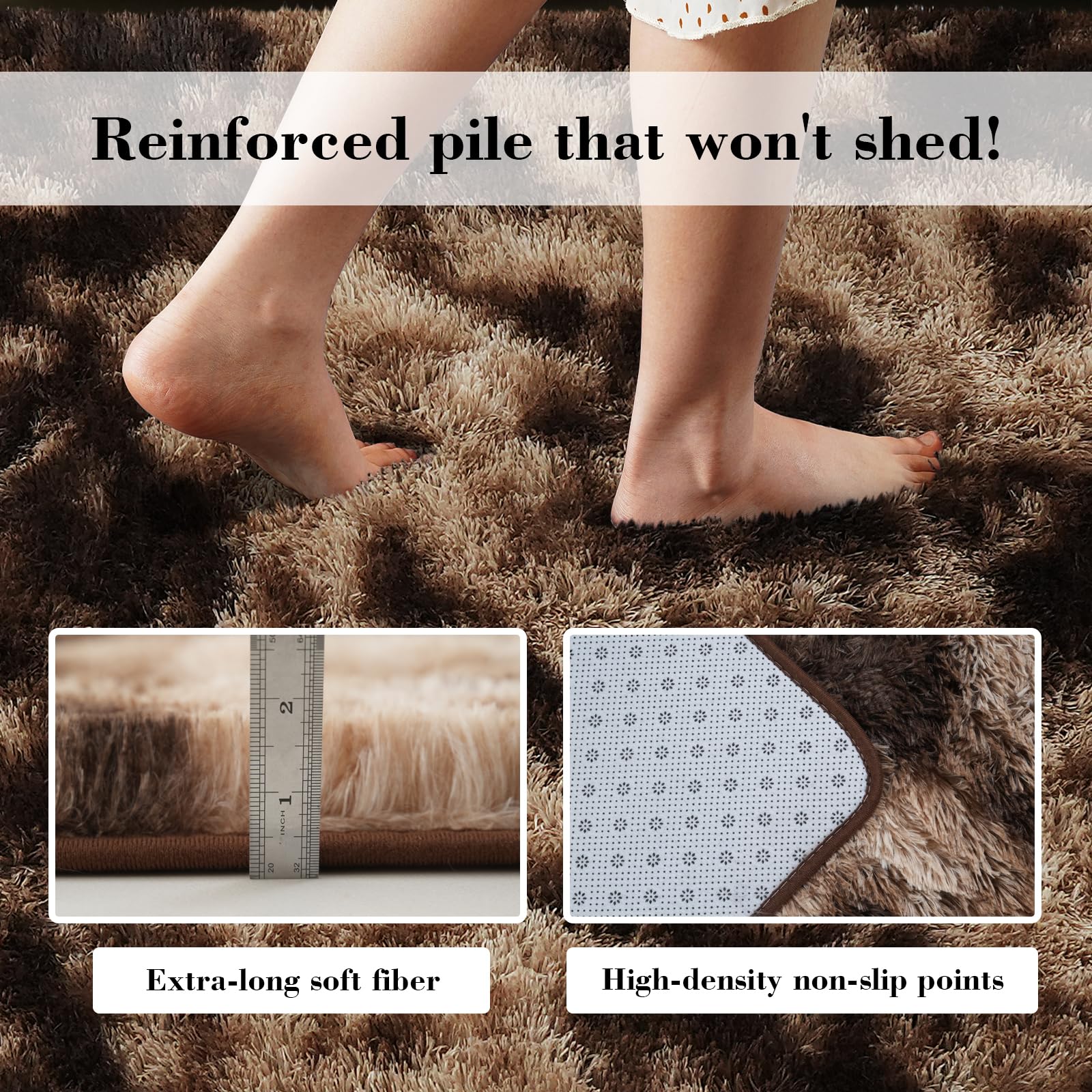 YONGYANGJUXIN care-friendly rug with hand wash guidance to preserve fluff.