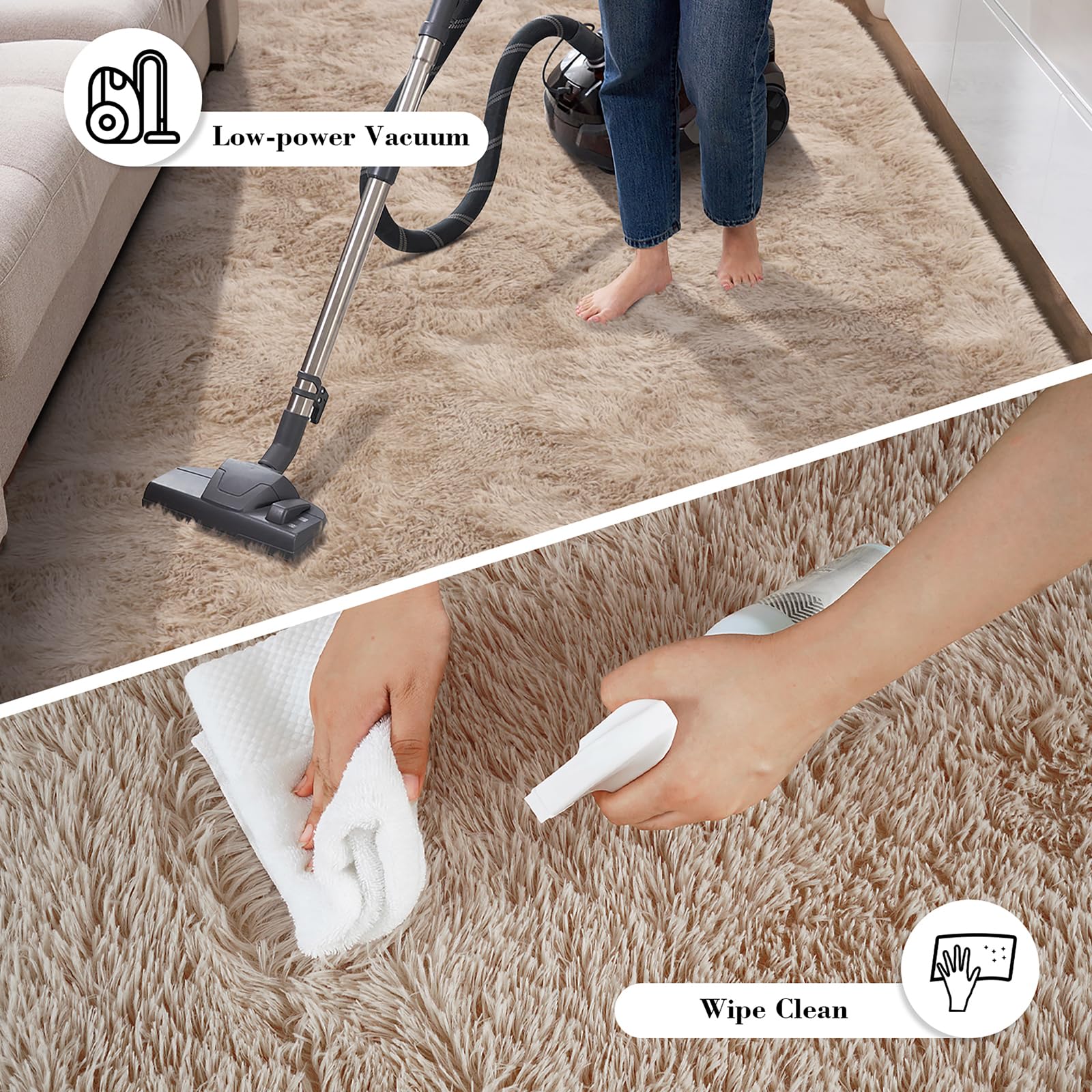 Yongyangjuxin fluffy rug care tips hand wash and air dry