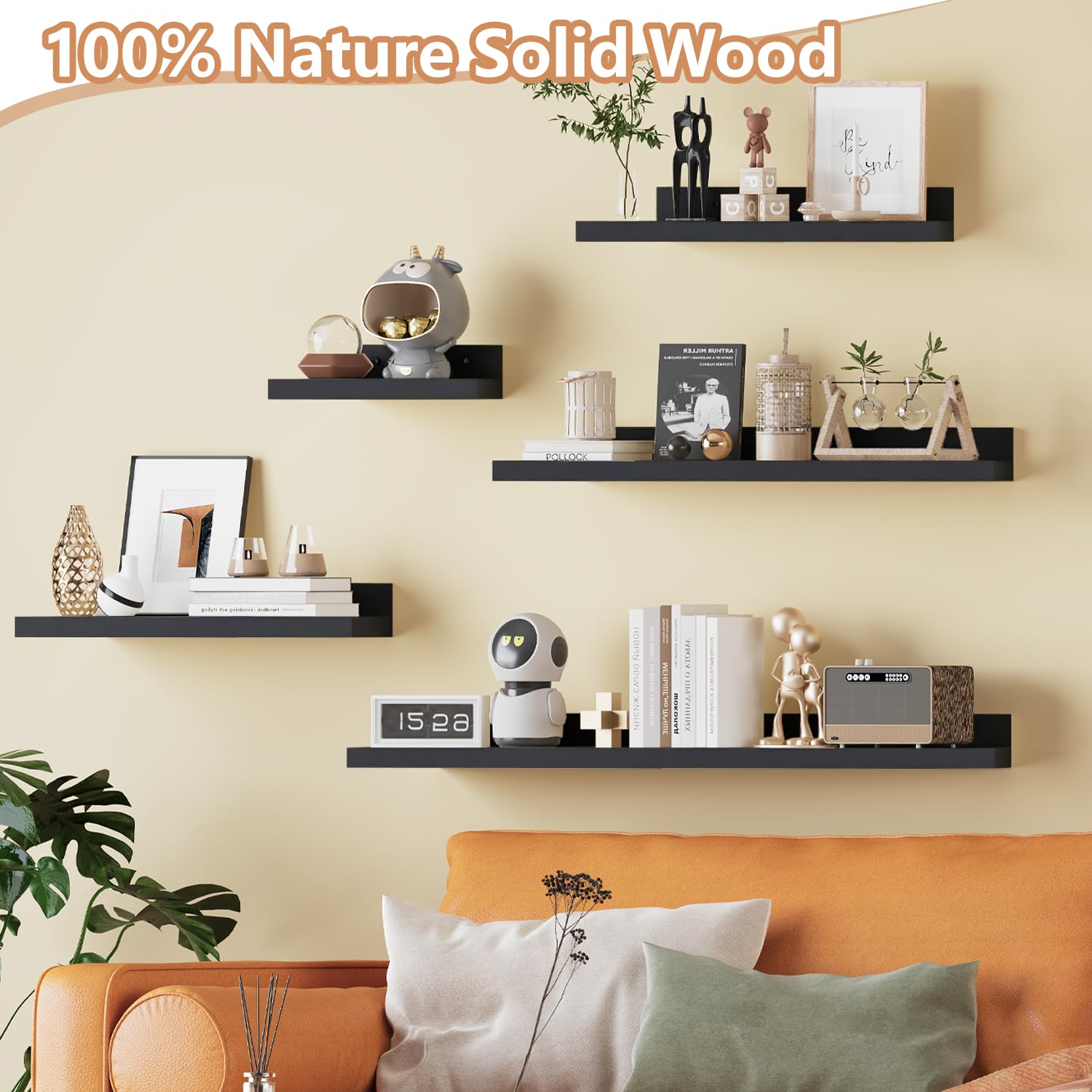 Yonscess natural pine close-up highlighting eco-friendly solid wood texture