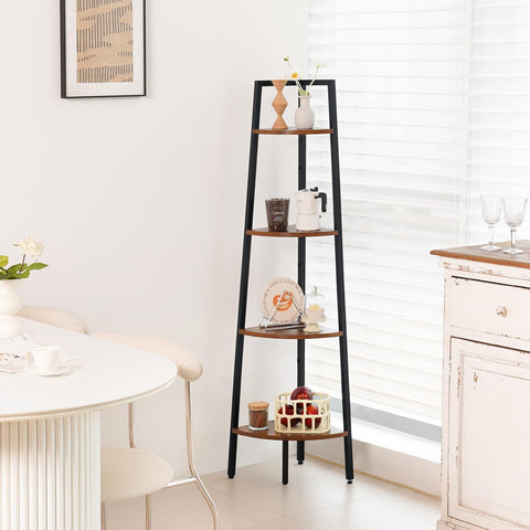Yoobure 4-Tier Corner Shelf dimension and stability showcased