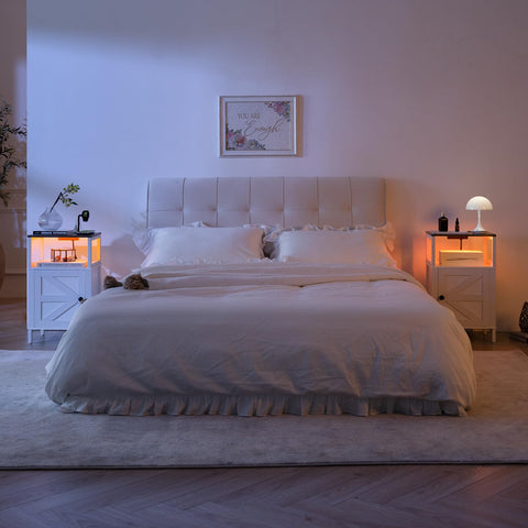 Yoobure nightstand suitable for bedroom or living room use.