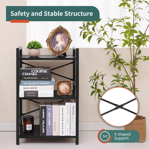 Yoobure Bookshelf top tier open storage ideal for larger items.