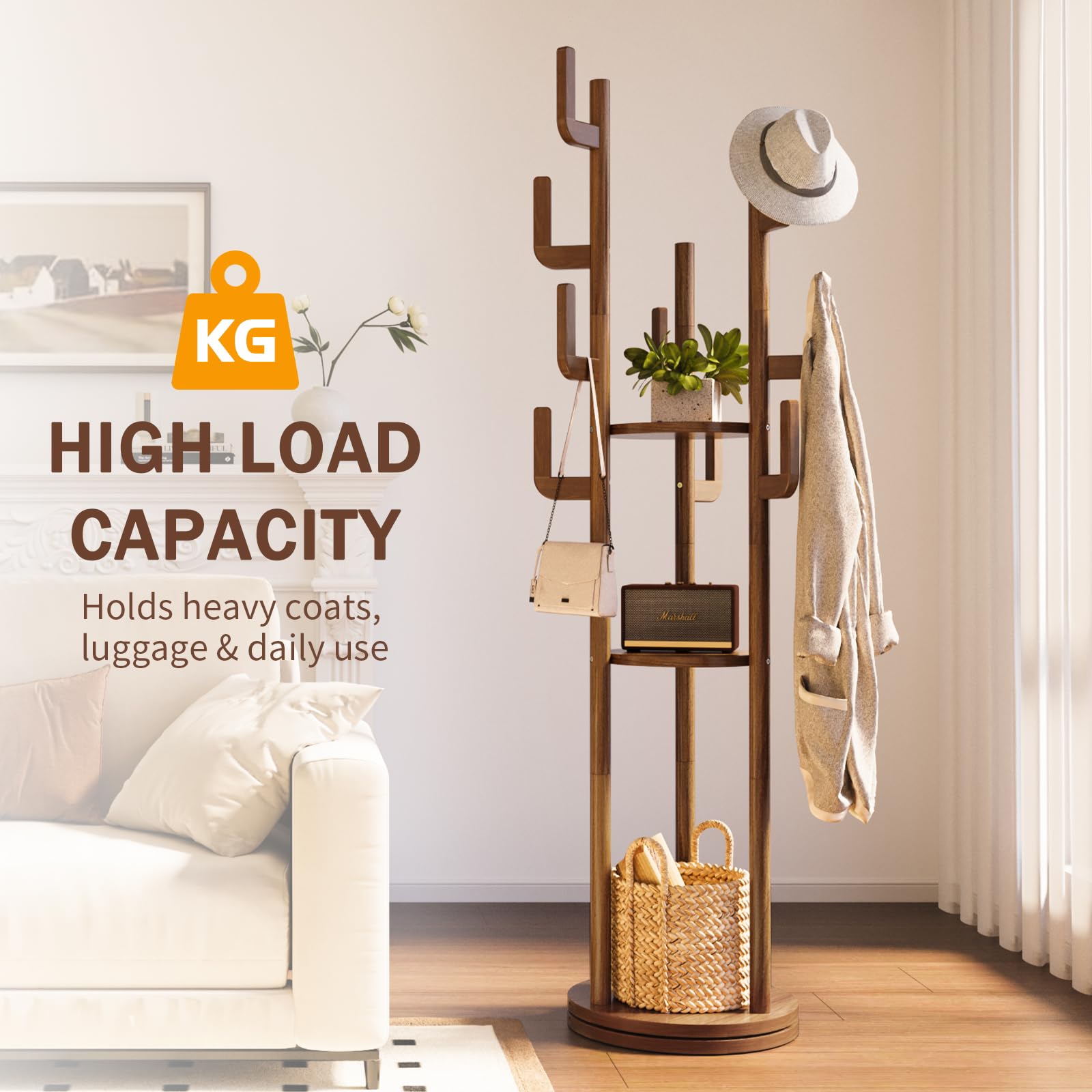 Yoobure coat rack assembly guide demonstrates quick, tool-assisted setup