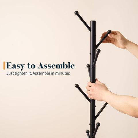 Yoobure free-standing rack fits any room without wall contact
