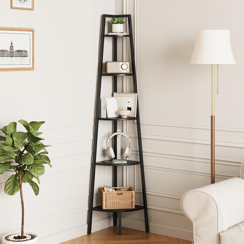 Yoobure corner shelf assembly diagram for easy setup and stable placement