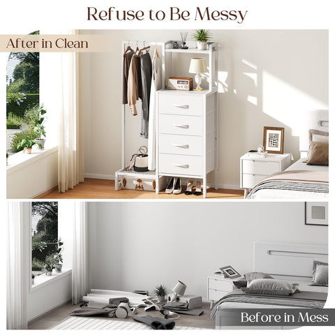 Yoobure dresser adjustable feet ensure stability on uneven floors