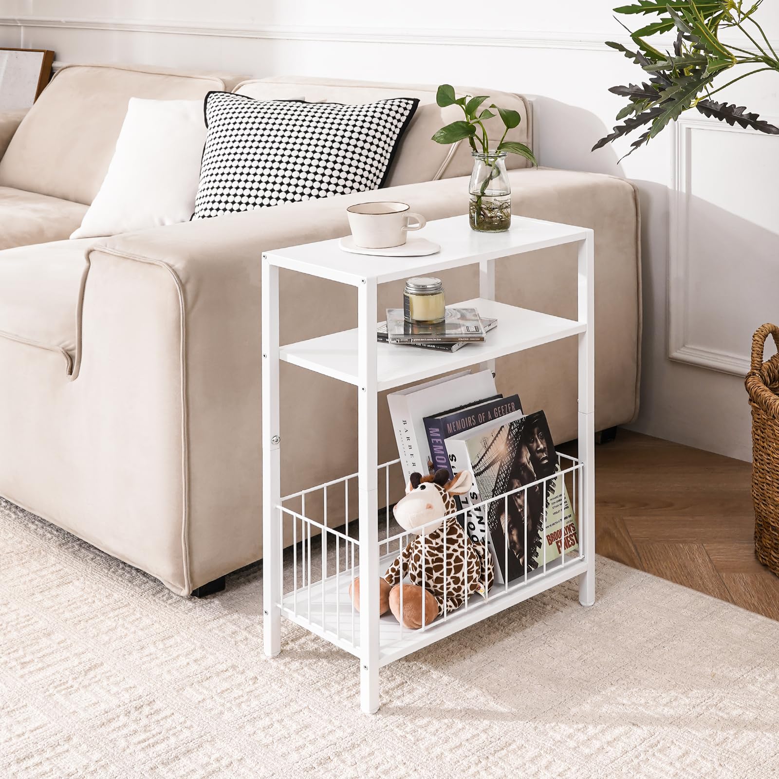Yoobure end table ideal for tight corners in small rooms