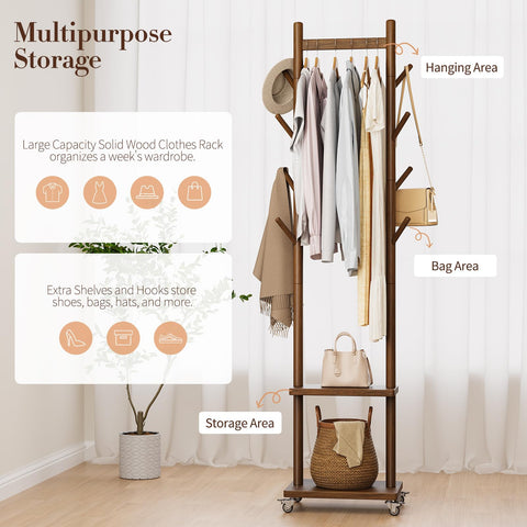 Yoobure vintage-tone rubberwood blends modern lines for versatile styling.