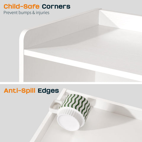 Yoobure mid-century nightstand easy assembly with a clear guide.
