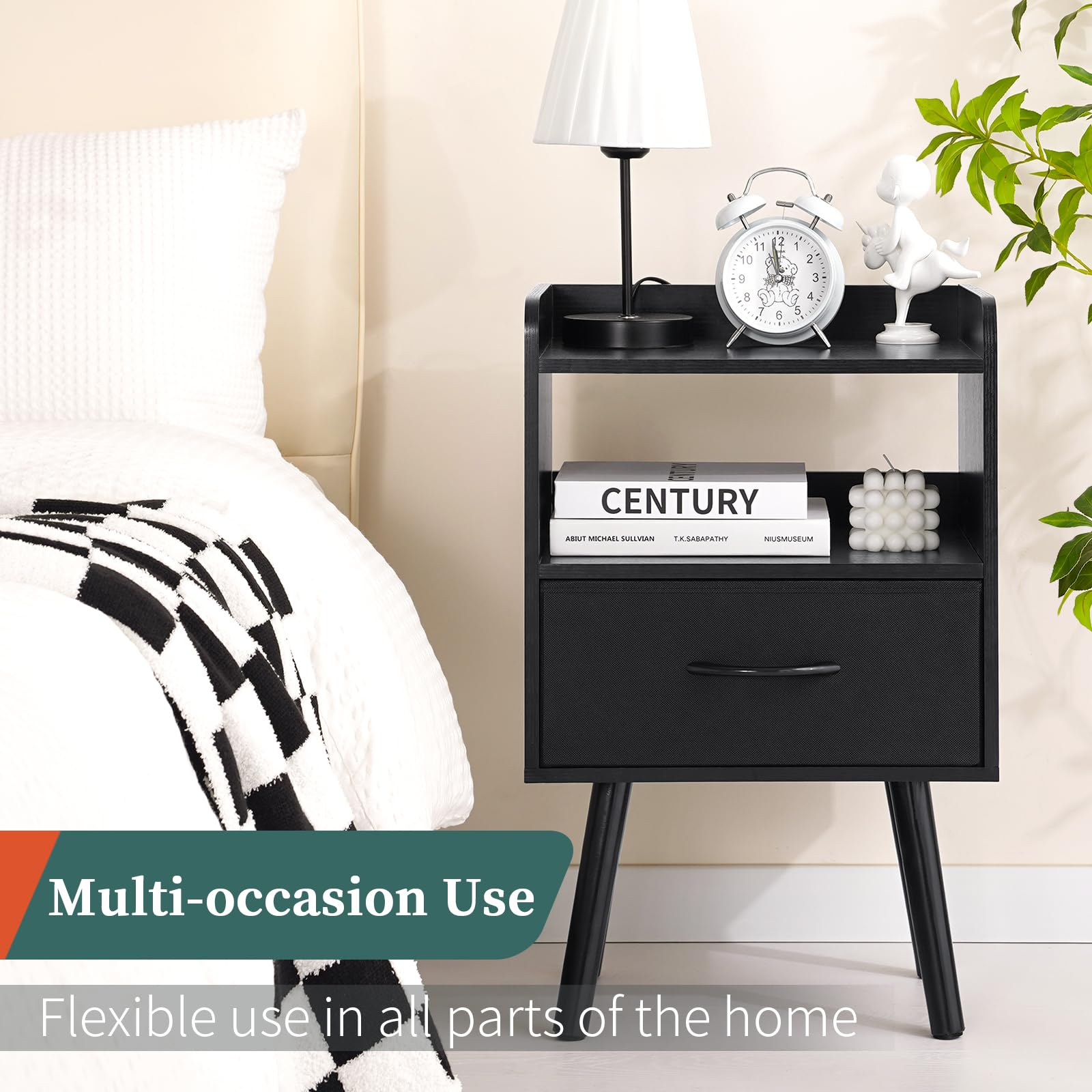 Yoobure night stand easy assembly with included tools and manual