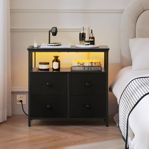 Yoobure night stand blends with bedrooms, living rooms, or home offices.
