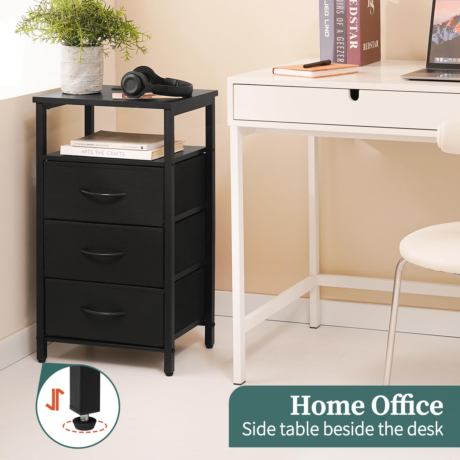 Yoobure night stand compact design fits small spaces gracefully