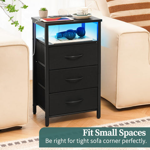 Yoobure night stand durable frame supports daily use with stability