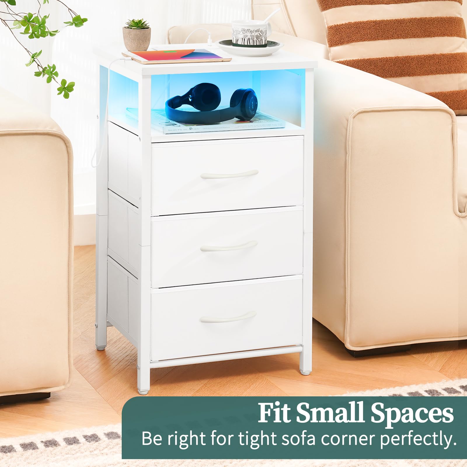 Yoobure nightstand delivers easy assembly with labeled parts and quick setup