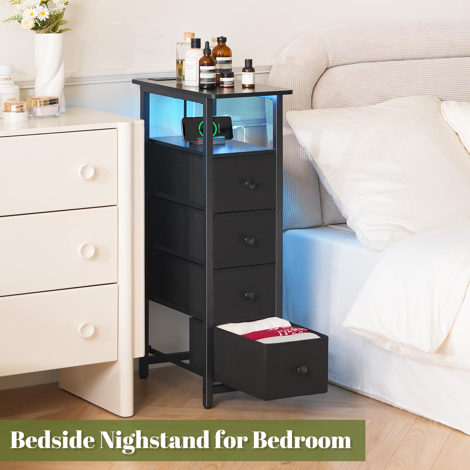 Yoobure anti-tip design and adjustable feet enhance stability on uneven floors
