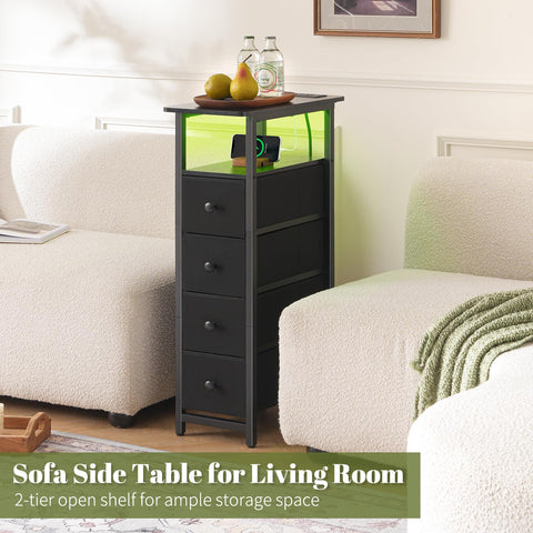 Yoobure nightstand waterproof wood finish resists spills and daily wear