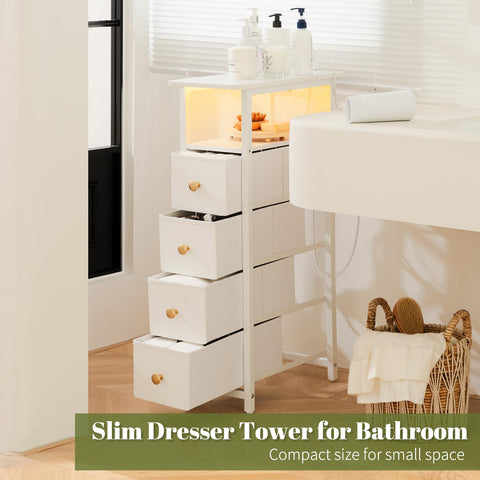 Yoobure compact storage solution combines nightstand and dresser in one.