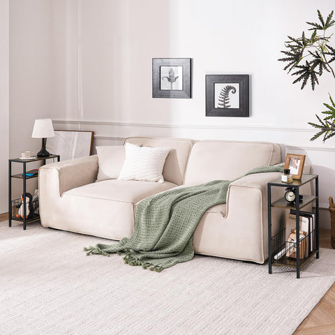 Yoobure rustic brown three-tier end table blends with modern decor