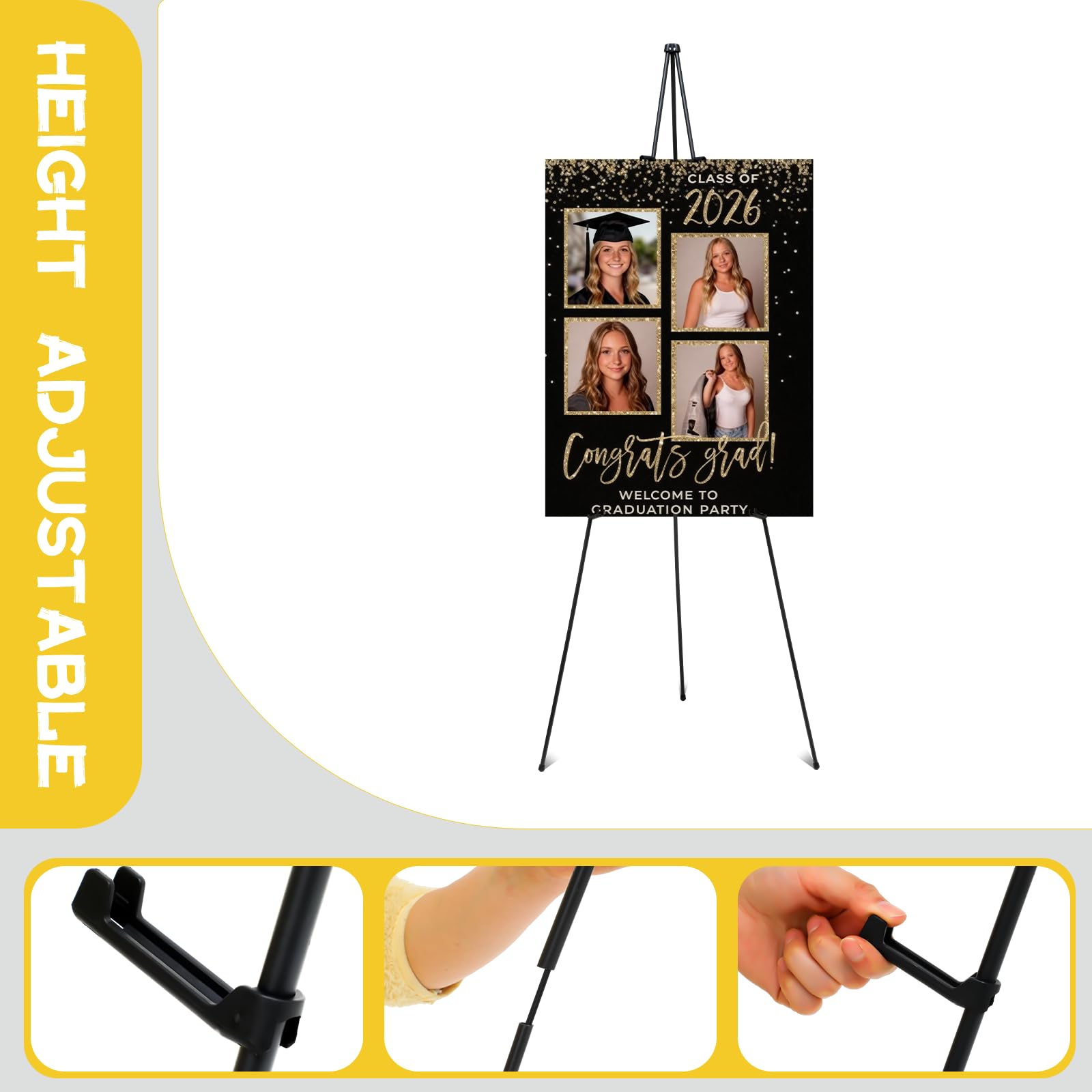 Yookeer portable storage bag included with the display easel