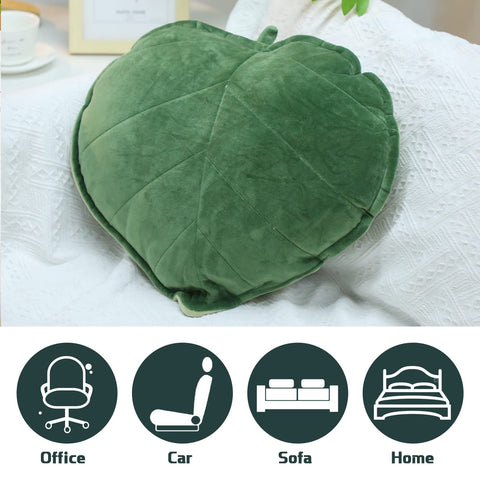 Yookeer 16x16 inch leaf cushion for lounging, reading, and TV time.