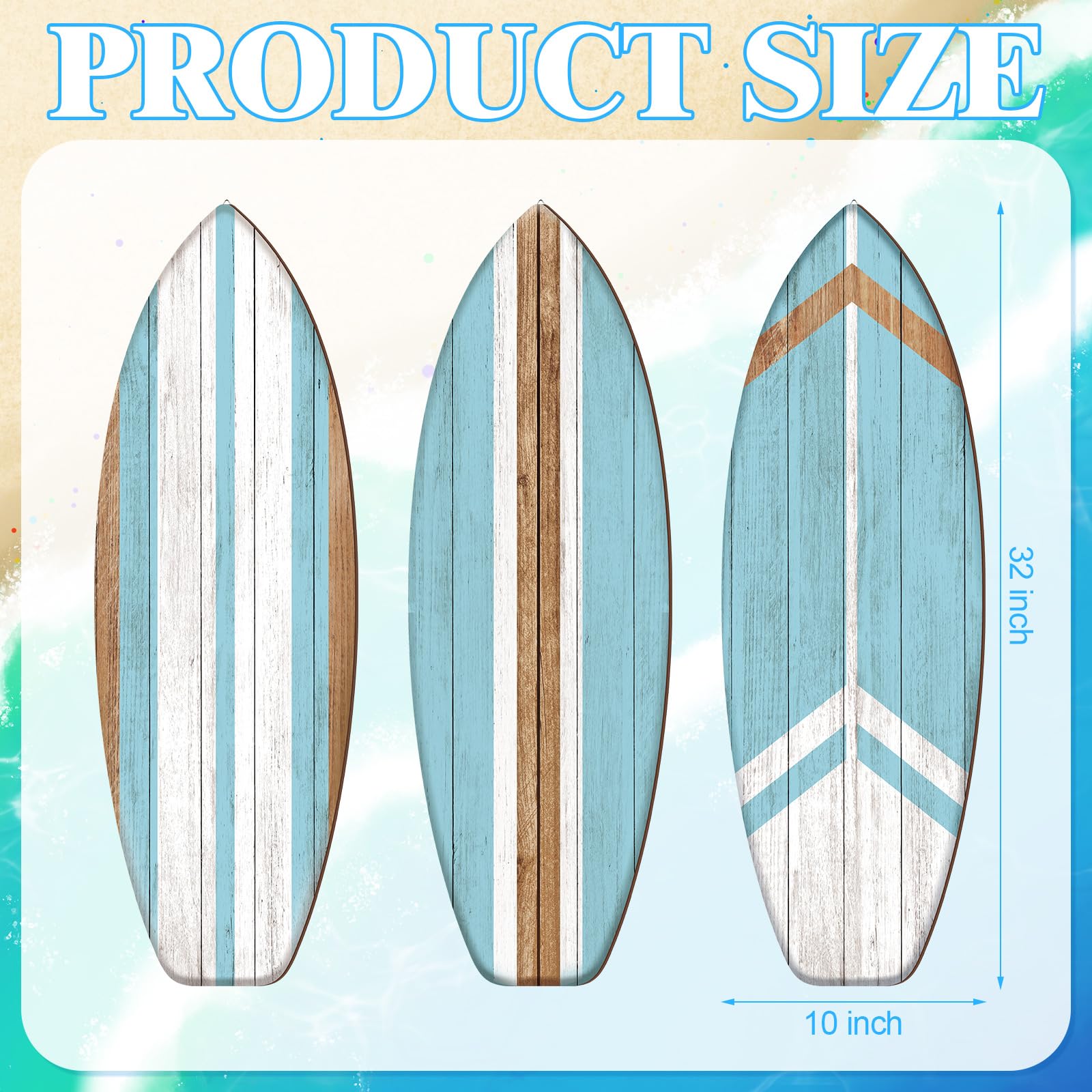 Yookeer folding design surfboard wall decor enables easy storage.