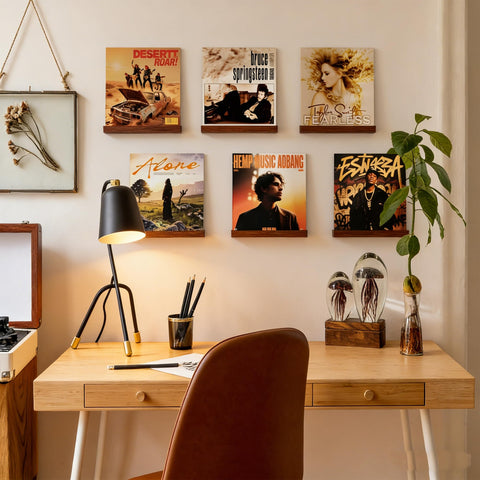 Yoolume 6-pack vinyl display fits multiple LP covers and artwork.