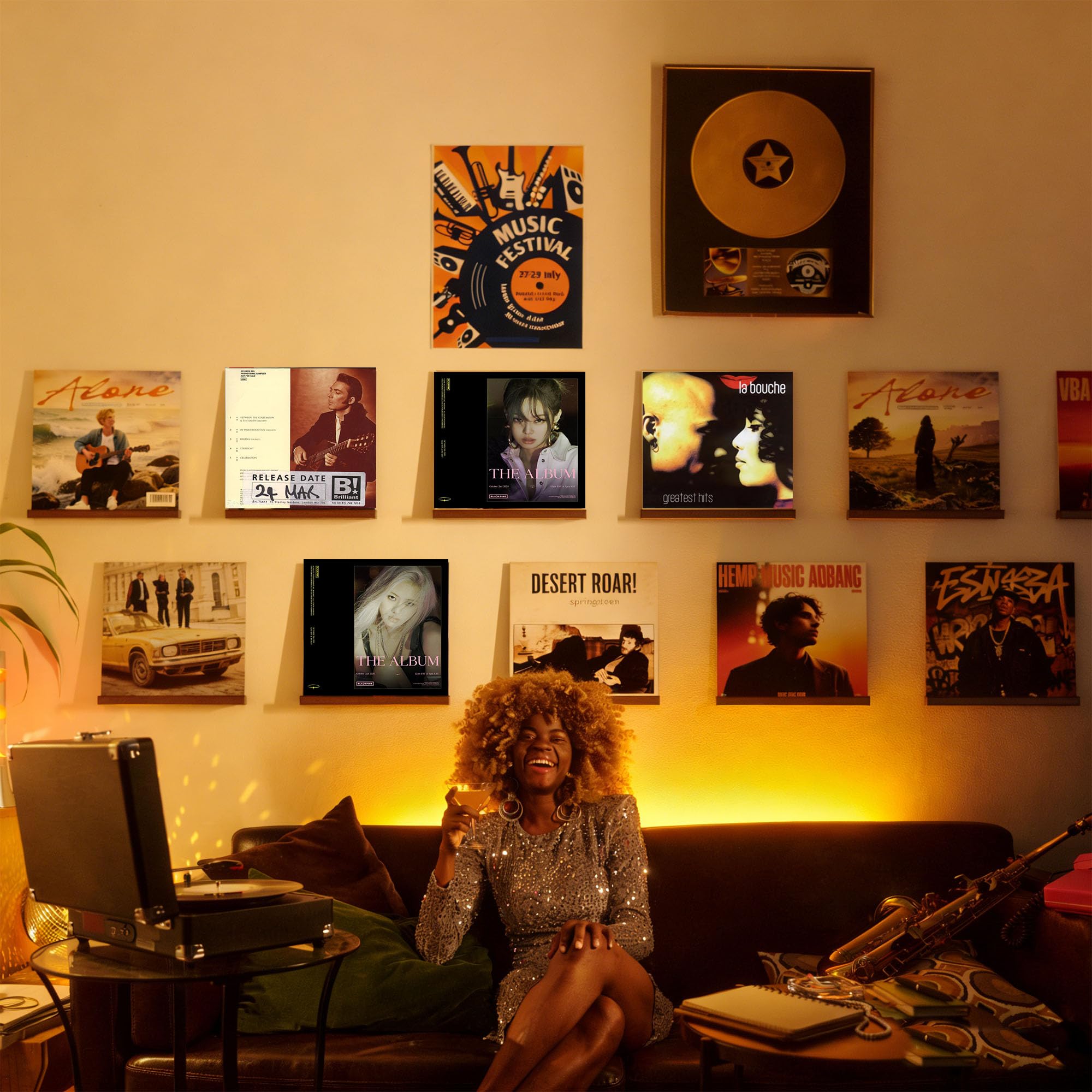 Yoolume gift-ready walnut display enhances any music lover's space.