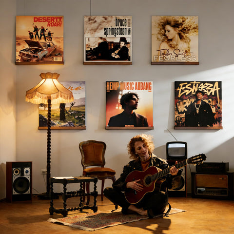 Yoolume records wall mount display keeps your collection organized and accessible.