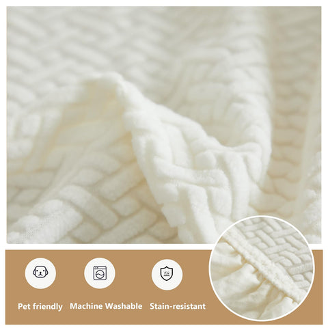 Yoovat cream texture adds warm, refined ambiance to living room