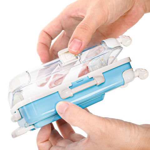 Yopay mini suitcase candy box blue storage for jewelry or lashes
