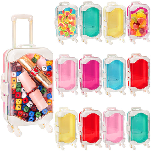 Yopay mini suitcase candy box pink for party favors and gifts