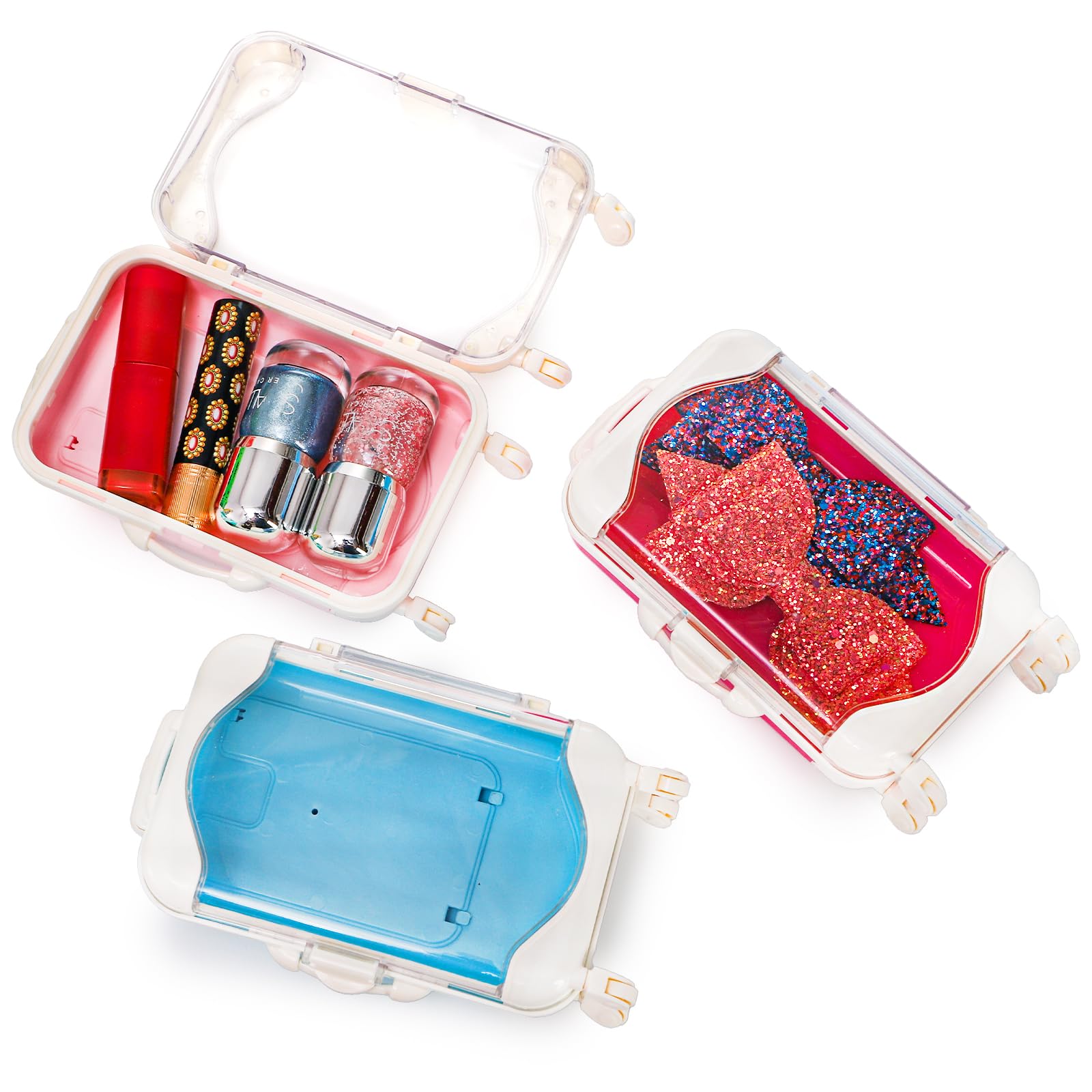 Yopay mini suitcase candy box rotatable roller detail for easy handling