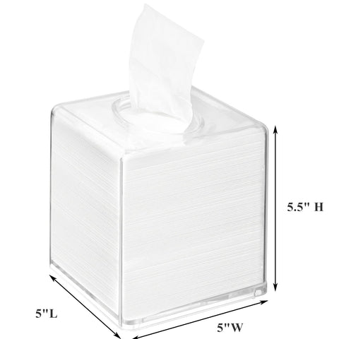 Yopay square tissue box top open for easy refills